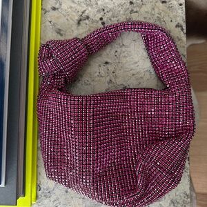 Pink Rhinestones Women's Bag